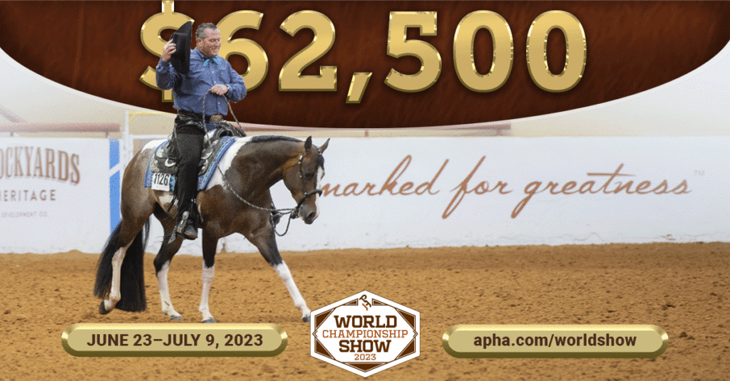 $62,500 added for 2023 Paint World Western pleasure & hunter under saddle events