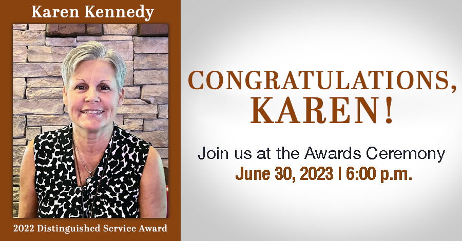 Distinguished Service Award winner Karen Kennedy