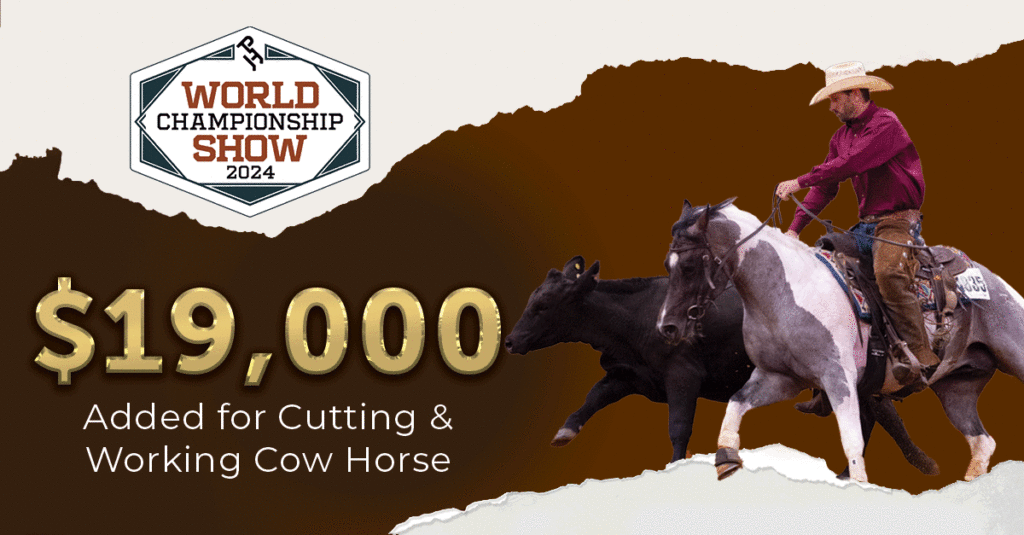 working cow horse & cutting World Show