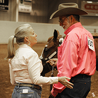 Members at a Regional Club show wearing pink for their Power of Pink day.