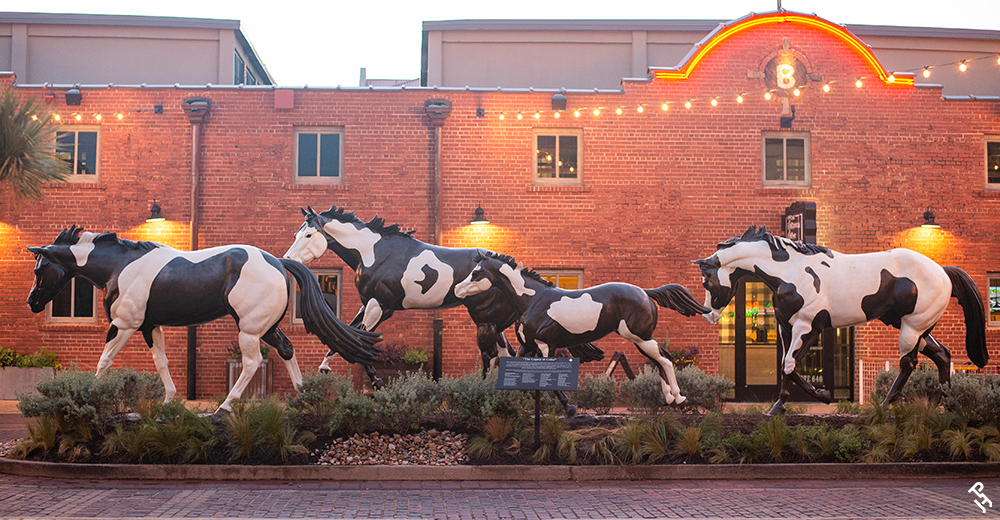 APHA Legacy of Color Bronzes, located on Mule Alley.