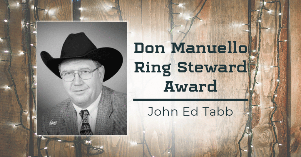 Award Recipient, John Ed Tabb.