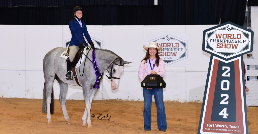 Youth Futurity Project 2-Year-Old Champion, Myah Yeomans.