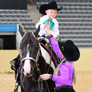 A leadline exhibitor at the Eastern National Show.