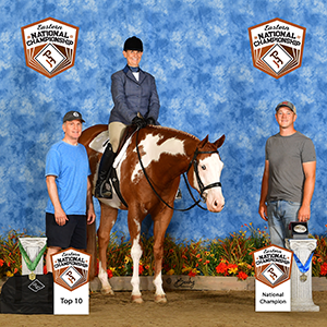 Eastern National Show Champion at the backdrop.