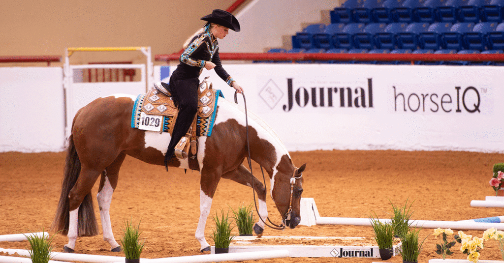 Lila Schinker and Appealing Rose showing Trail.