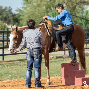 APHA Markel Professional Horseman, Jacque Kennon, teaching a lesson.