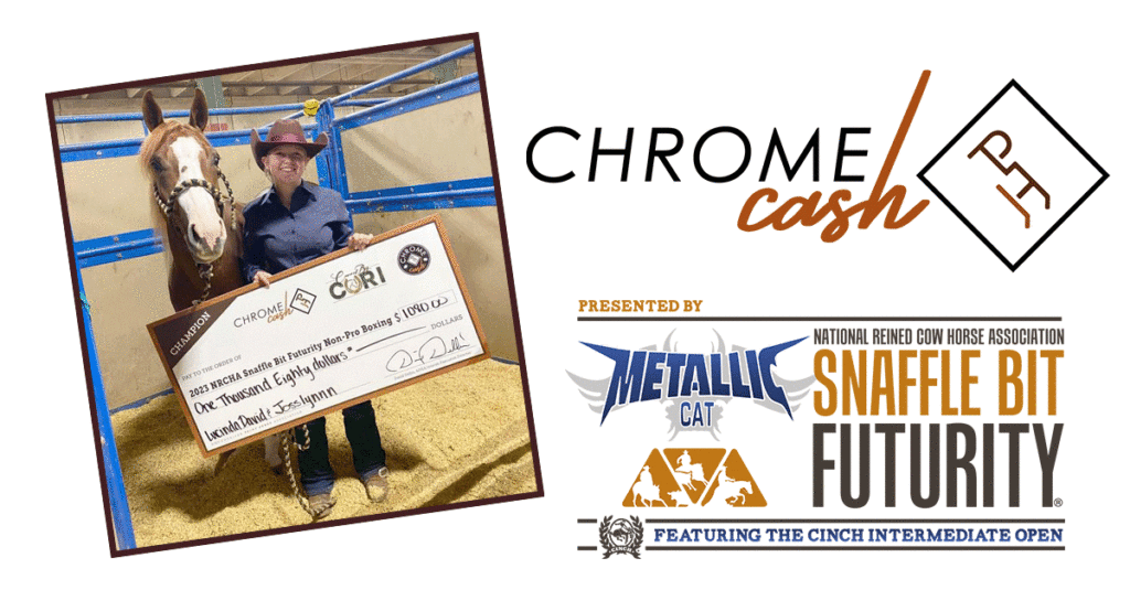 Lucinda Rose and Josslynn with their Chrome Cash check.