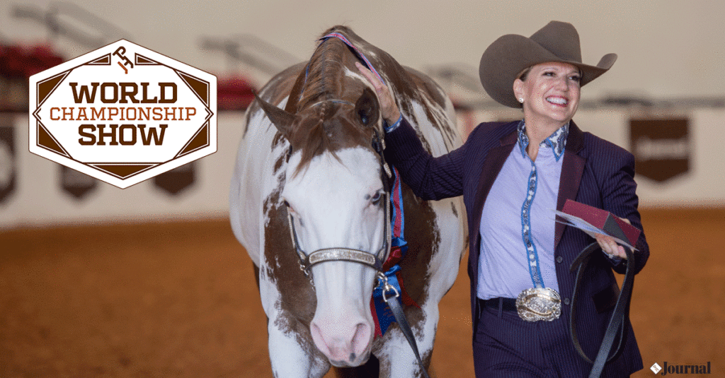 World Show champions celebrating as they exit the arena.