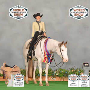 World Show backdrop photo.