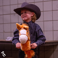 Stick Horse exhibitor at World Show.