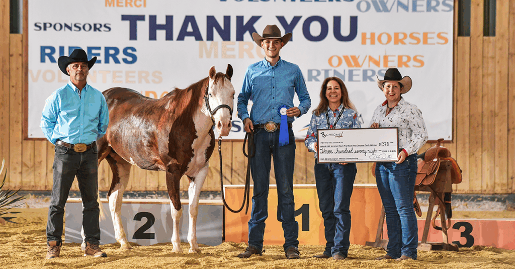 Chrome Cash champions bring color & class to the NRHA European Affiliate Championship